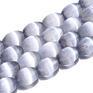 Dyed Natural Selenite Beads Strands, Barrel, Lavender, 14~14.5x10mm, Hole: 0.9mm, about 28pcs/strand, 15.67''(39.8cm)(G-T138-232B)