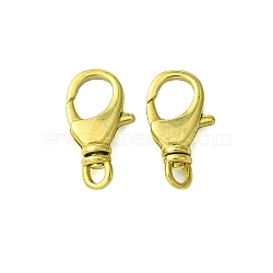 Brass Lobster Claw Clasps, Raw(Unplated), 21x12x5mm, Hole: 2.7x3.2mm(KK-D099-01B-C)