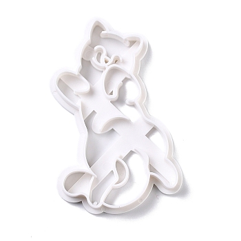 Plastic Mold, Cookie Cutters, Cookies Moulds, DIY Biscuit Baking Tool, Cat, White, 94x60x11mm