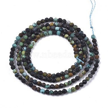 Natural Green Turquoise Beads Strands(G-N328-001B)-2