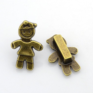 Antique Bronze Human Alloy Charms