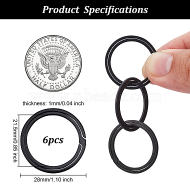 anillos partidos de aleación de titanio olycraft(FIND-OC0001-95)-2