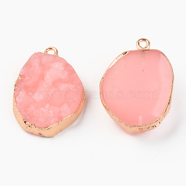 Druzy Resin Pendants(RESI-R428-019)-3