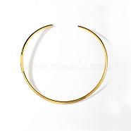Stainless Steel Simple Thin Collar Necklace, Rigid Choker Necklaces, Golden, 15.75 inch(40cm)(VA8858)