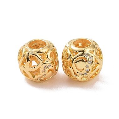 Brass Rhinestone European Beads(KK-A179-07G)-3