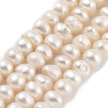 PapayaWhip Rondelle Pearl Beads