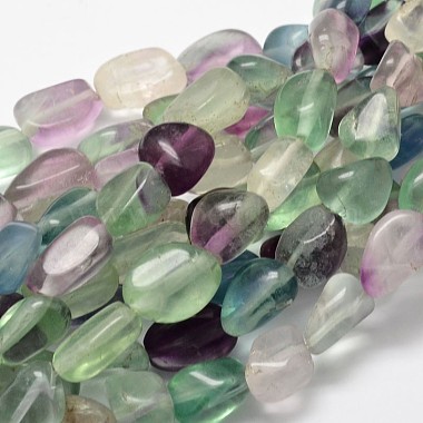 13mm Nuggets Fluorite Beads