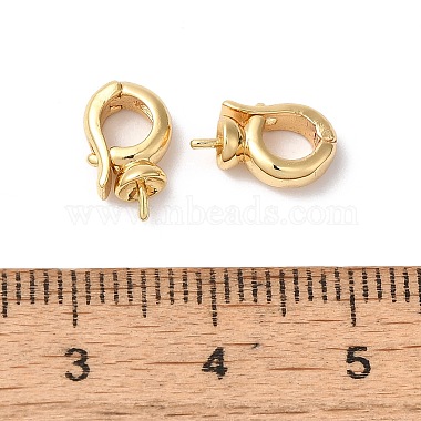 Brass Fold Over Clasps(KK-H483-16G)-4