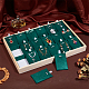 Wooden Necklace 18 Grids Stackable Pendant Display Tray(NDIS-WH0010-28)-5