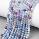 Chapelets de perles d'agate naturelle(G-G882-4mm-C02)-1