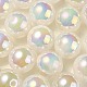 UV Plating Rainbow Iridescent Acrylic Beads(PACR-E001-03J)-1