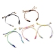Adjustable Braided Nylon Thread Link Bracelet Makings(AJEW-JB01160-02)-1