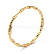 304 Stainless Steel Openable Bangles, Bamboo Stick Bangle, Real 18K Gold Plated, 1/8 inch(0.45cm), Inner Diameter: 2-1/8x2 inch(5.5x5.15cm)(EJEW-H588-02G)