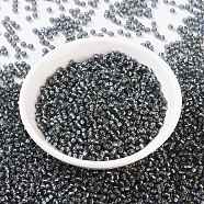 MIYUKI Round Rocailles Beads, Japanese Seed Beads, 8/0, (RR21) Silverlined Gray, 8/0, 3mm, Hole: 1mm, about 2111~2277pcs/50g(SEED-X0055-RR0021)