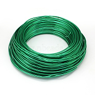 Round Aluminum Wire, Bendable Metal Craft Wire, for DIY Jewelry Craft Making, Lime Green, 10 Gauge, 2.5mm, 35m/500g(114.8 Feet/500g)(AW-S001-2.5mm-25)