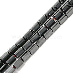 Non-magnetic Synthetic Hematite Beads Strands, Triangle Prism, 5x3x3mm, Hole: 0.8mm, about 79pcs/strand, 15.67''(39.8cm)(G-I365-19)