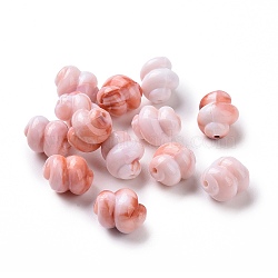 Two Tone Opaque Acrylic Beads, Conch, Light Coral, 14x11mm, Hole: 1.6mm, 500pcs/500g(OACR-P013-31D)