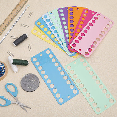16Pcs 8 Colors Plastic Embroidery Thread Plate(DIY-GL0004-64)-3