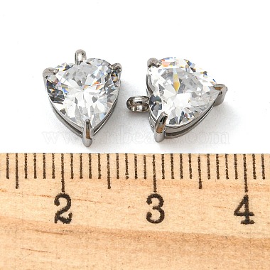 304 Stainless Steel Charms Micro Pave Cubic Zirconia(STAS-L022-089P)-3