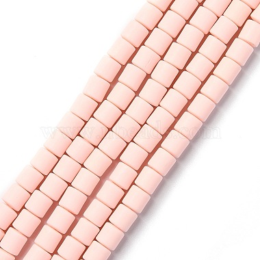 Bisque Column Polymer Clay Beads