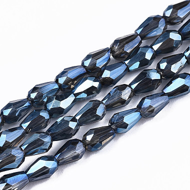 Chapelets de perles en verre galvanoplastique(EGLA-S194-02A-02)-2