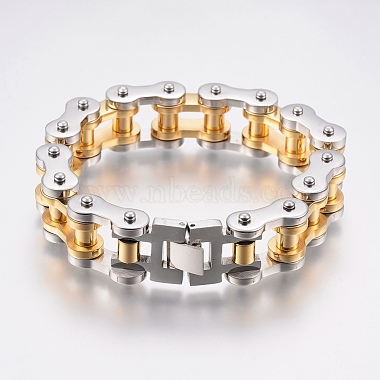 Men's 201 Stainless Steel Bracelets(BJEW-H569-17MM-E)-4