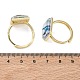 Brass Epoxy Cuff Open Rings for Women(RJEW-K264-17G)-5