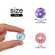 craftdady 70pcs 7 style ab-color plaqué & bubblegum & couleur unie & perles acryliques transparentes peintes à la bombe(MACR-CD0001-03)-3