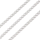 Anti-Tarnish Rhodium Plated 925 Sterling Silver Curb Chains(STER-E072-01P-02)-1