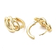 Brass Nuggets Hoop Earrings for Women(EJEW-F347-01G-04)-2