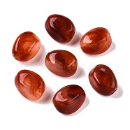 Opaque Acrylic Beads, Two Tone Color, Nuggets, Saddle Brown, 23x19x16mm, Hole: 2.2mm, about 134pcs/500g(OACR-N137-36E)