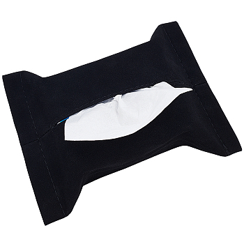 Gorgecraft Imitation Leather Tissue Boxes, Multifunctional Tissue Box Cover, Black, 26x18x1.1cm