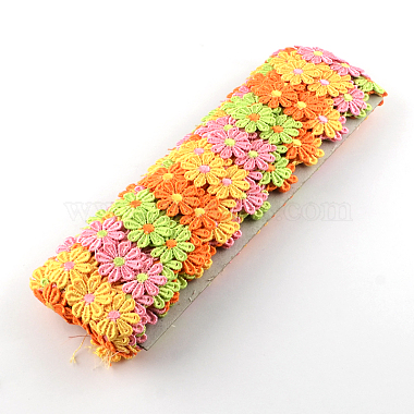 Flower Polyester Ribbon(NWIR-R022-04)-2