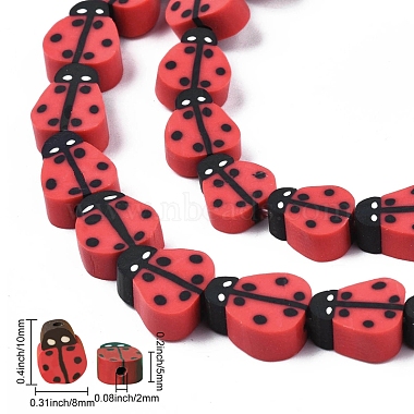 SUNNYCLUE 5 Strands Handmade Polymer Clay Beads(CLAY-SC0001-45B)-3