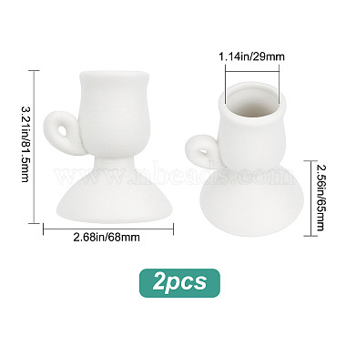 Creative Goblet Shape Porcelain Candle Holder(AJEW-GF0006-85B)-2