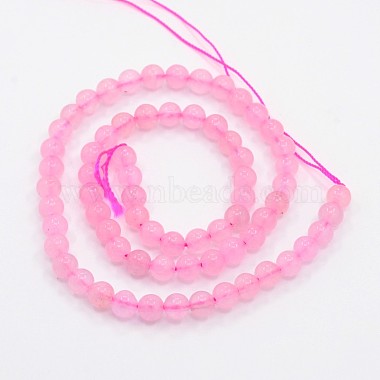 Natural Rose Quartz Beads Strands(G-E252-01-6mm)-2