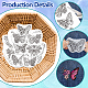4 Sheets 11.6x8.2 Inch Stick and Stitch Embroidery Patterns(DIY-WH0455-072)-3