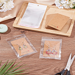 40Pcs Rectangle Paper Jewelry Display Cards for Necklace Earrings, with OPP Cellophane Bags, BurlyWood, 9x6x0.05cm, Hole: 2mm(CDIS-LP0001-13)