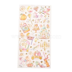 Epoxy Resin Sticker, for Scrapbooking, Travel Diary Craft, Castle Pattern, 4~41x4~32mm(DIY-A016-03E)