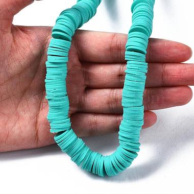 Flat Round Eco-Friendly Handmade Polymer Clay Beads(CLAY-R067-12mm-34)-7