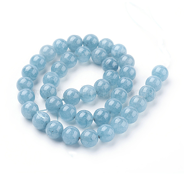 Natural Blue Quartz Beads Strands(G-O047-07-10mm)-5