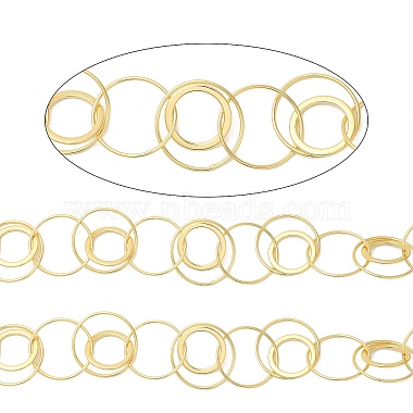 Rack Plating Brass Ring Link Chain(CHC-H105-08G)-2