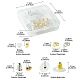 142Pcs 8 Style Brass & Silicone Earring Nuts(KK-YW0001-44)-3