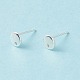 201 Stainless Steel Stud Earring Findings(X-STAS-P308-09A-S)-2