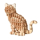 Cat DIY Wooden Assembly Animal Toys Kits for Boys and Girls(WOCR-PW0007-04)-1