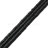 Natural Lava Rock Beads Strands, Heishi Beads, Flat Round/Disc, 4~4.5x2.5mm, Hole: 0.6mm, about 152pcs/strand, 15.04''(38.2cm)(G-F631-A45)