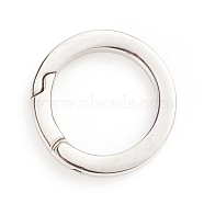 304 Stainless Steel Spring Gate Rings, O Rings, Stainless Steel Color, 28x3.5mm, Inner Diameter: 20mm(STAS-I133-14B)
