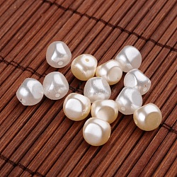 Nuggets Imitation Pearl Acrylic Beads , Mixed Color, 7.5x7x7.5mm, Hole: 0.5mm, about 2100pcs/500g(OACR-L004-3387)
