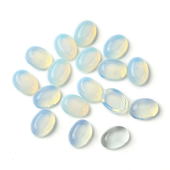 Opalite Cabochons, Oval, 8~8.5x6~6.5x2.5~3.5mm