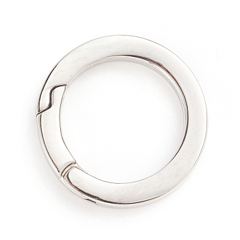 304 Stainless Steel Spring Gate Rings, O Rings, Stainless Steel Color, 28x3.5mm, Inner Diameter: 20mm